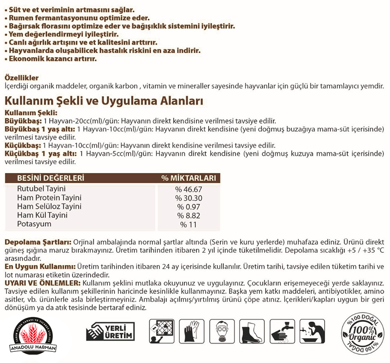Anadolu Harman Kullanma Klavuzu